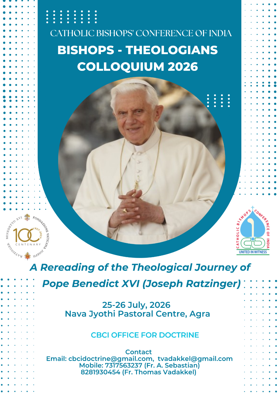 Centenario di Benedetto XVI, due giorni di Colloqui teologici in India 